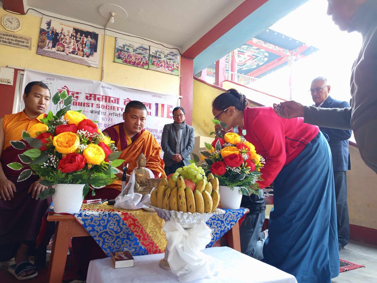 शान्ति बुद्ध गुम्बामा धम्मदान तथा अमृत धम्मदेशना